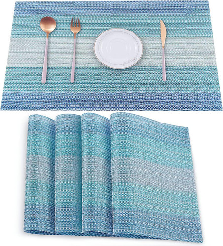 Placemats set vinyl table - set,