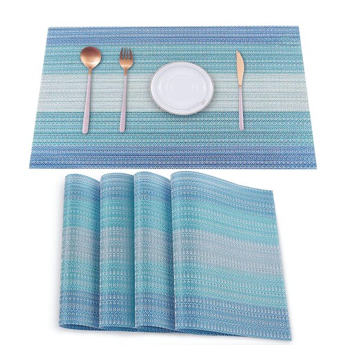 Placemats set vinyl table - set,