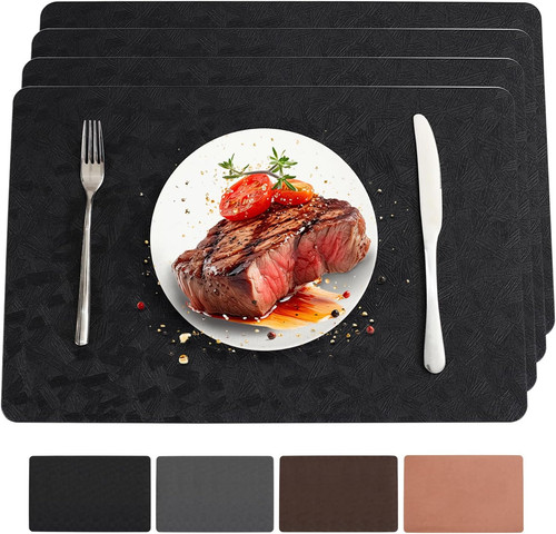 Vinyl plastic placemats set - plastic,